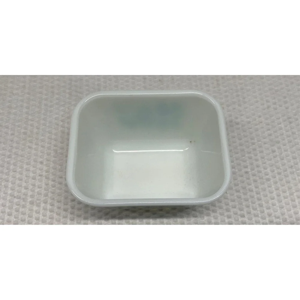 Pyrex 501 Amish Butter Print 1.5 Cup Refrigerator Dish Turquoise NO LID ##